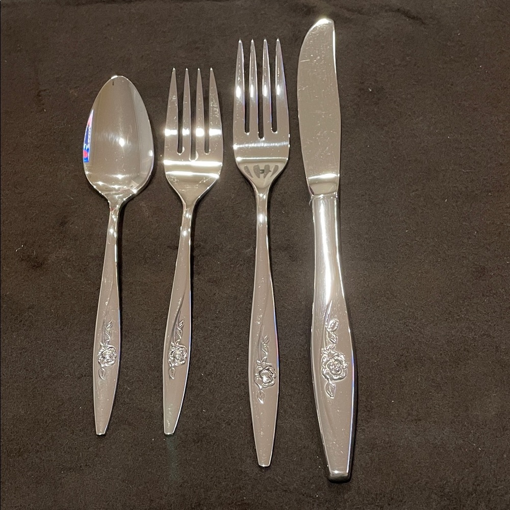 Service for 12 New Vintage Oneida Stainless Flatware
